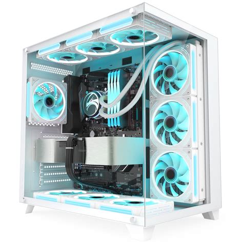 Amazon.in: Buy SZD ATX PC case, S590 no Fan Included White Gaming ...