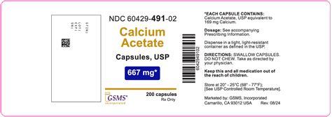 CALCIUM ACETATE CAPSULES. These highlights do not include all the ...