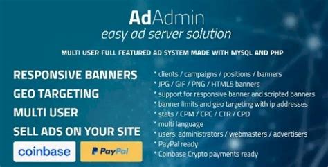 AdAdmin v3.994 – Easy Full Featured Ad Server PHP Script - Null Scripts