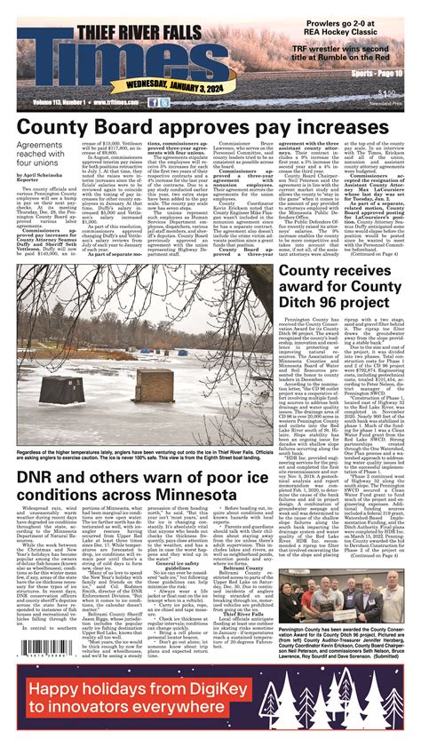 January 3, 2024 | Thief River Falls Times & Northern Watch – Official Page