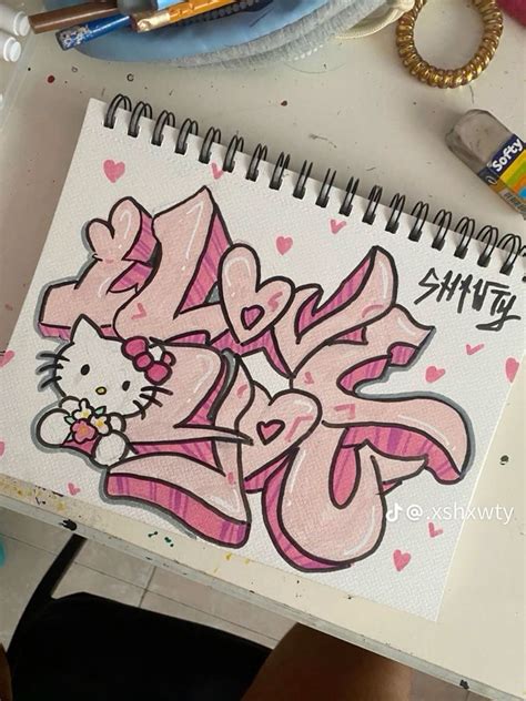 hello kitty | Graffiti art letters, Graffiti drawing, Graffiti doodles
