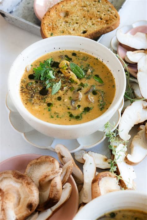 Vegan Cream of Mushroom Soup - THE HEALING CONNECTIVE