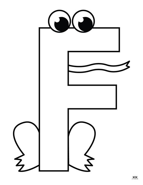Letter F Coloring Pages - Joe Printables