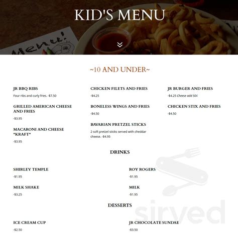 Dee Jay's BBQ Ribs & Grille - Racetrack Rd menus in Washington ...