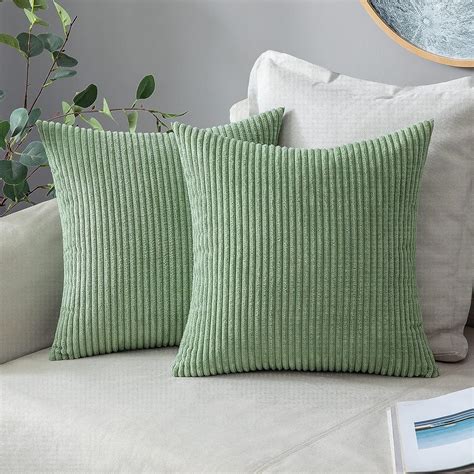 Buy GUFFAW/ Corduroy/Stripped/Luxury Cushion Covers Standard Size 16 ...