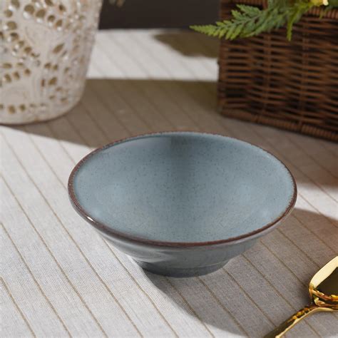Buy PURE HOME + LIVING Blue Porcelain Serving Bowl Online at Low Prices ...