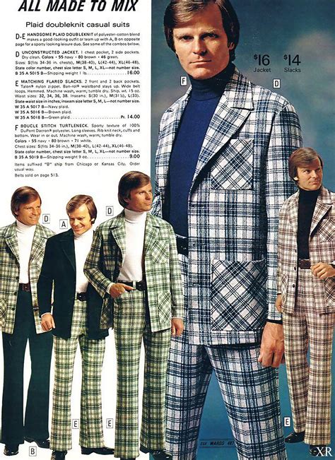 1970 ... the horror of plaid! | Seventies fashion, Leisure suit, 70s ...