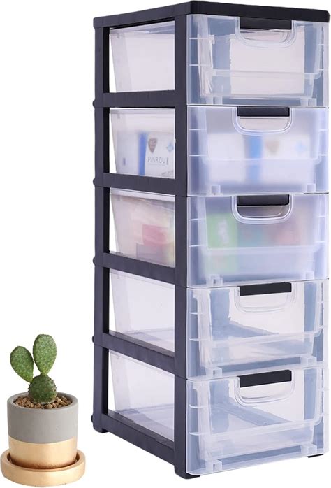 Awolsrgiop 5 layers Plastic Drawers Dresser with 5 Drawers India | Ubuy