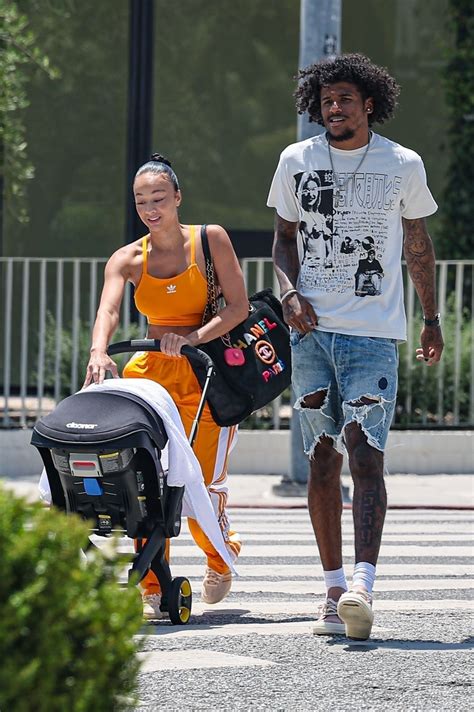 DRAYA MICHELE and Jalen Green Out with Their Newborn Baby in West ...