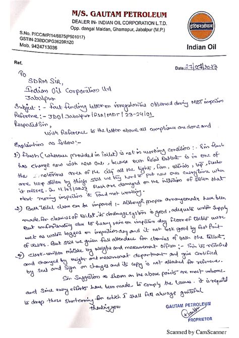 RSA MDT 23 24 - Help - GAUTAM PETROLEUM DEALER INDIAN OIL CORPORATION L ...