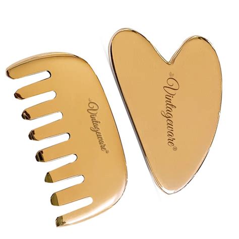 Kansa Gua Sha | Ayurvedic Facial Massage & Detox Tool – Vintageware