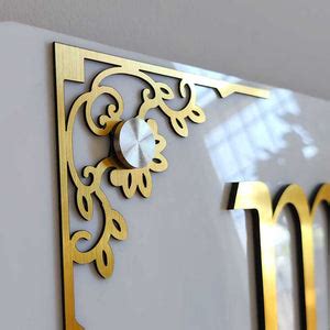 Framed MASHA ALLAH 3D Wall Art - English - White & Gold – Make My Thingz