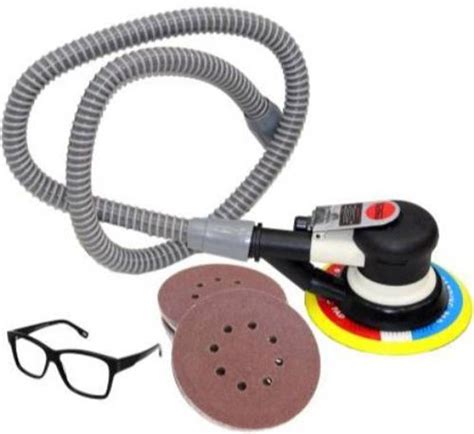 Techno 6 Inch Air Sander with Vacuum 150mm Air Pneumatic Sander 6 "Air ...