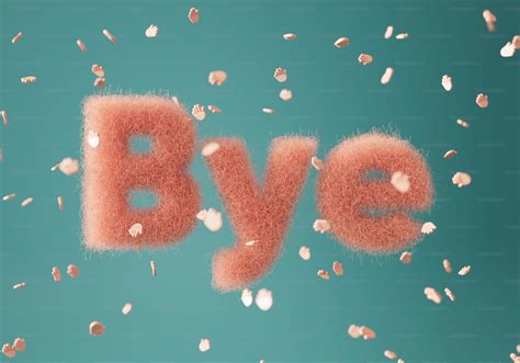The word bye spelled out with pink and white sprinkles photo – Graphic Image on Unsplash