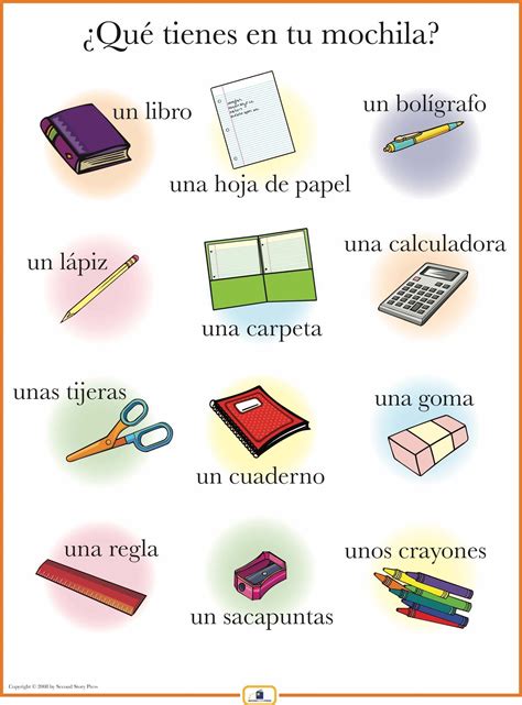 School supplies in Spanish #Spanish vocabulary | School supplies in ...