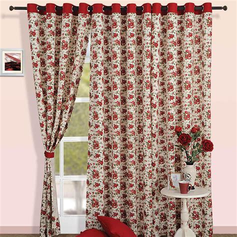Buy SWAYAM Printed Semi-Blackout Long Door Curtain- 137 X 274 cm from ...