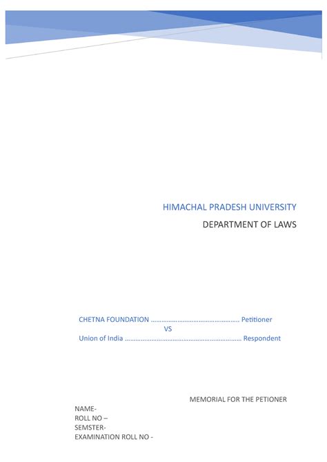 HPU MOOT - Lecture notes on banking, environmental law - LLB 2nd ...
