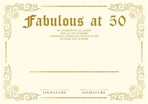 Printable 50th Birthday Cards - Printable Templates Online By Paul ...
