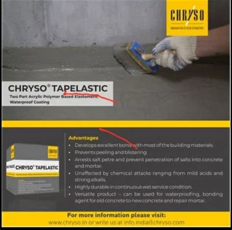 Elastomeric Waterproofing Coating - Chryso Proof Acrylic Trader ...