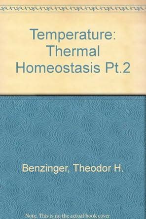 Buy Thermal Homeostasis (Pt.2) (Temperature) Book Online at Low Prices ...