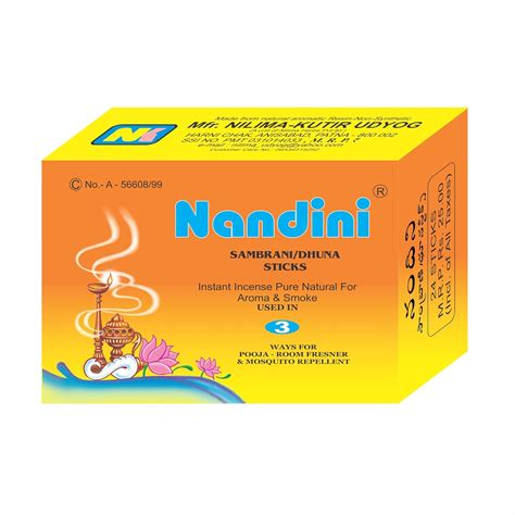 sugandhi Nandi Dhuna Stick - Pack 12 (20 Stick per Pack) sugandhi Yogi ...