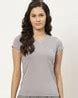 Buy Grey Tshirts for Women by Broowl Online | Ajio.com