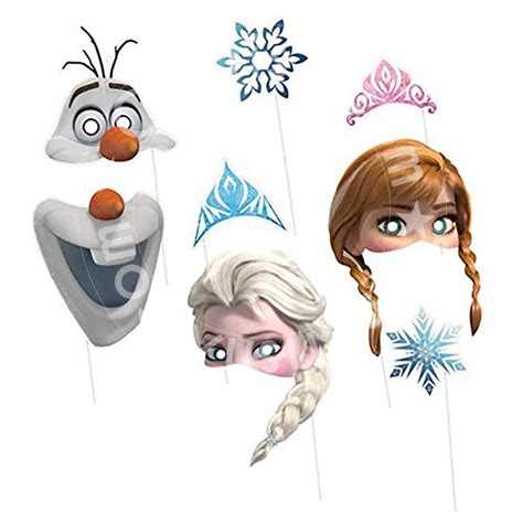 CherishX.com Elsa Frozen Photo Booth Party Props Set of 8 Pieces/Elsa ...