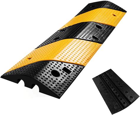 Buy Nisorpa Rubber Speed Bump, 40" Long Cable Protector Ramps Heavy ...