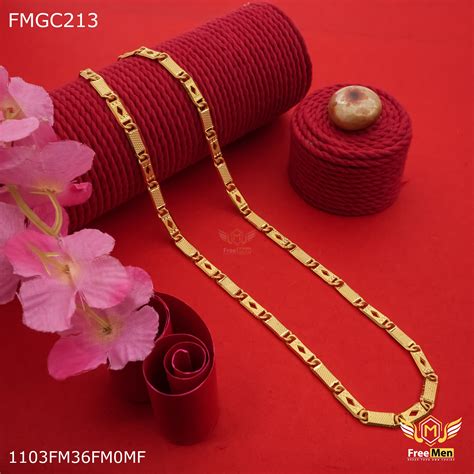 Freemen 1GM Long square biscuit Chain for Man - FMCG213 – Freemen®
