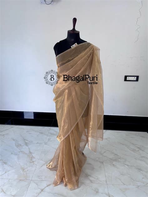 RangSaaz Tissue Silk Saree with Running Blouse 1 m (Search code-1084 ...