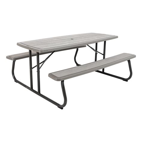 Lifetime 6-Foot Folding Plastic Rectangle Picnic Table (60366 ...