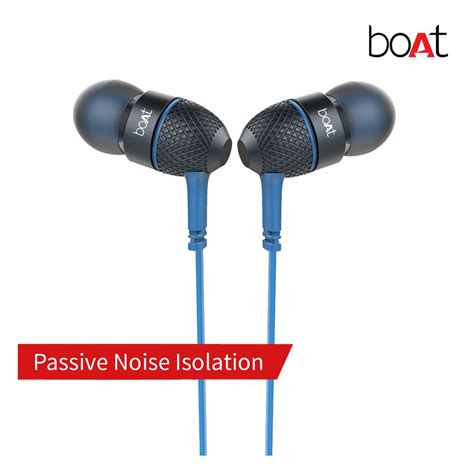 Buy boAt Bassheads 220 Wired Earphone with Mic (In Ear, Blue) Online Croma