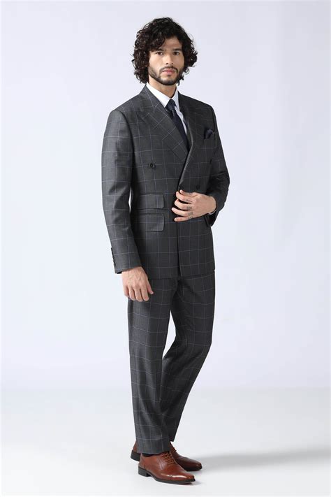 Shop Mens Double breasted suit by Brahaan