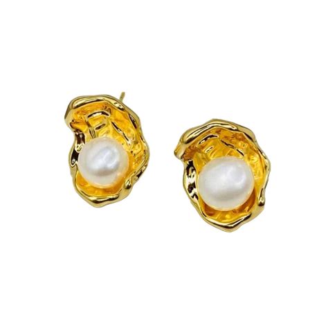 Pearl Earrings Design In Gold – Jewellery Hat