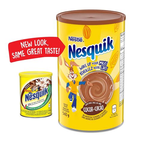 Buy Nesquik Less Sugar Vitamin Enriched Chocolate Powder, 540g/19 oz ...