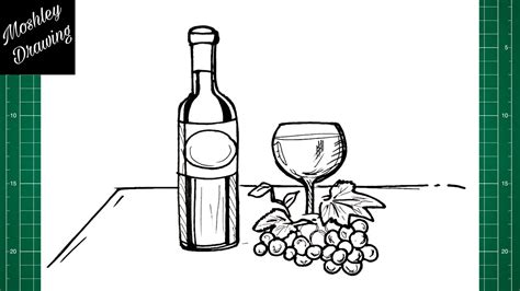 How To Draw A Wine Bottle Easy at Matilda Corones blog