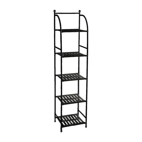 Buy 5 Tier Metal Standing Shelf, Storage Shelving Unit Organizer ...