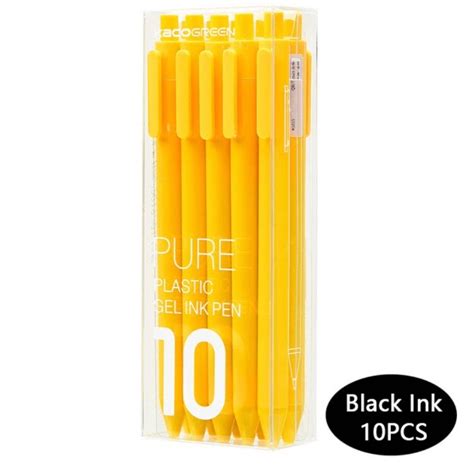 Kaco Pure Gel Pens - Black Ink (Pack of 10) -SCOOBOO-KACO – SCOOBOO