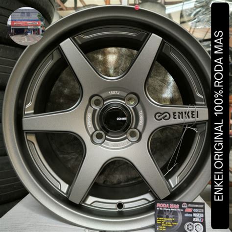 Jual Velg Enkei SC57 (ORIGINAL) R15x7 pcd4x100 ET35 (Brio,airEV,City ...