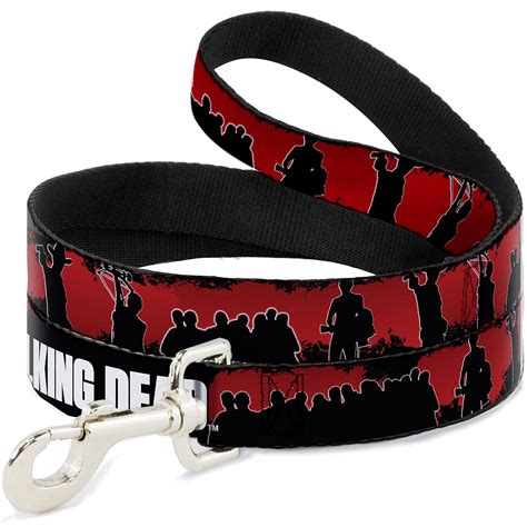 Buckle-Down AMC The Walking Dead Scene Silhouettes Black/Red/White Dog ...
