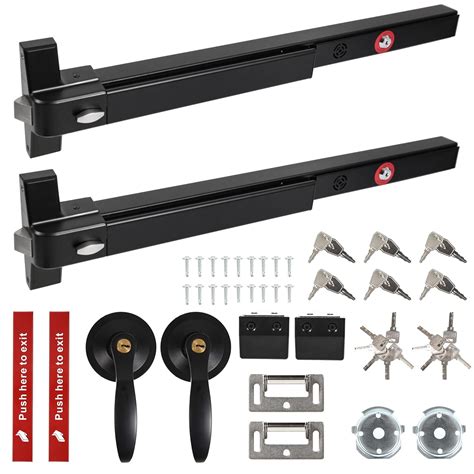 IRONWALLS 2-Pack Commercial Exit Device Panic Bar with Alarm 27.5 ...