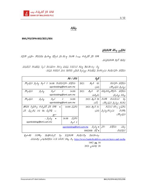 Fillable Online procurement-of-t-shirt-uniforms-en.pdf - Bank of ...