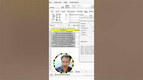Image result for YouTube Com ExcelIsFun Textsplit Column