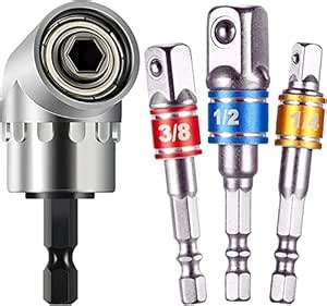 Rswilwy 3Pcs 1/4 3/8 1/2" Hex Shank Drill Nut Driver Bit Set, 105 ...