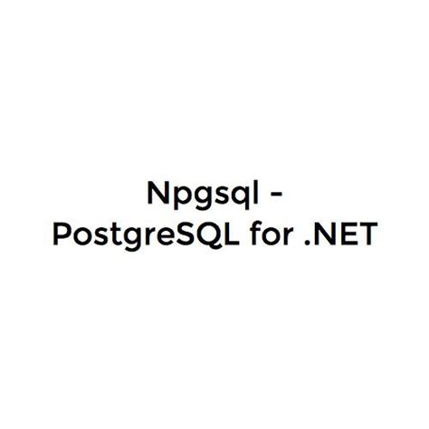 Image result for Npgsql Package Logo