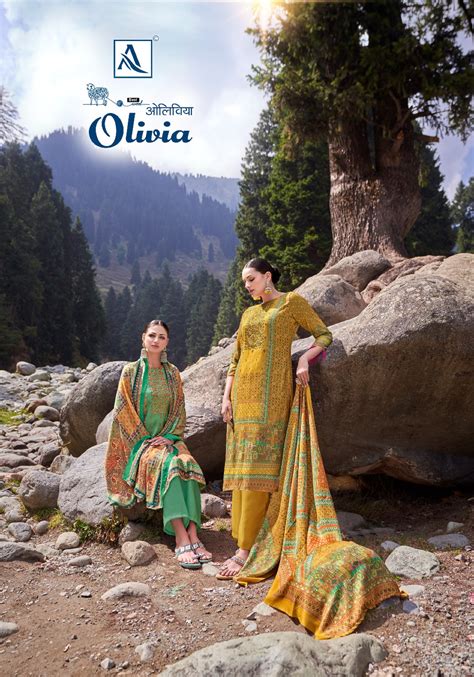 Alok Suits Olivia Digital Prints Woolen Pashmina With Fancy Embroidery ...
