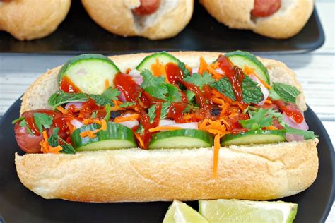 Bahn Mi Turkey Hot Dog recipe - Food Meanderings