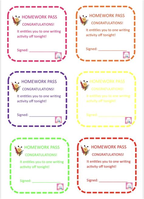Image result for Homework Passes