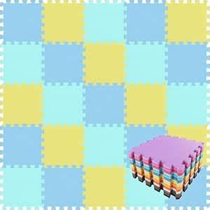 MUNDET WALA Gym Floor Mat, Exercise Mat, EVA Foam Interlocking Tiles ...