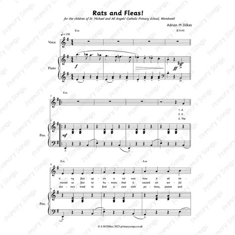 Rats and Fleas! - Primary Songs